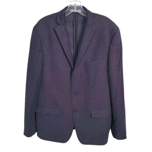 Lord & Taylor Laboratory Men's Size 44R Sportcoat Blazer Micro Polka Dot 2 Butto - Picture 2 of 14